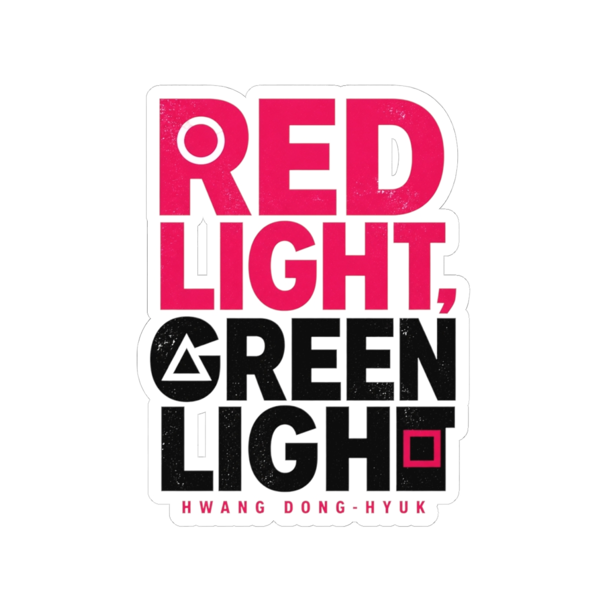 Squid Game "Red Light, Green Light" Sticker - alternate angle 2, merchandise