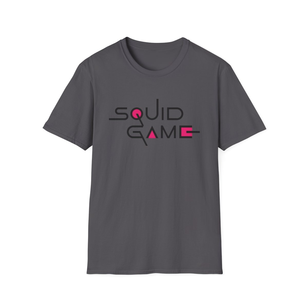 Squid Game TV Series Logo T-Shirt | Retro Geometric Lettering | Squid Game Merch - alternate angle 5, merchandise