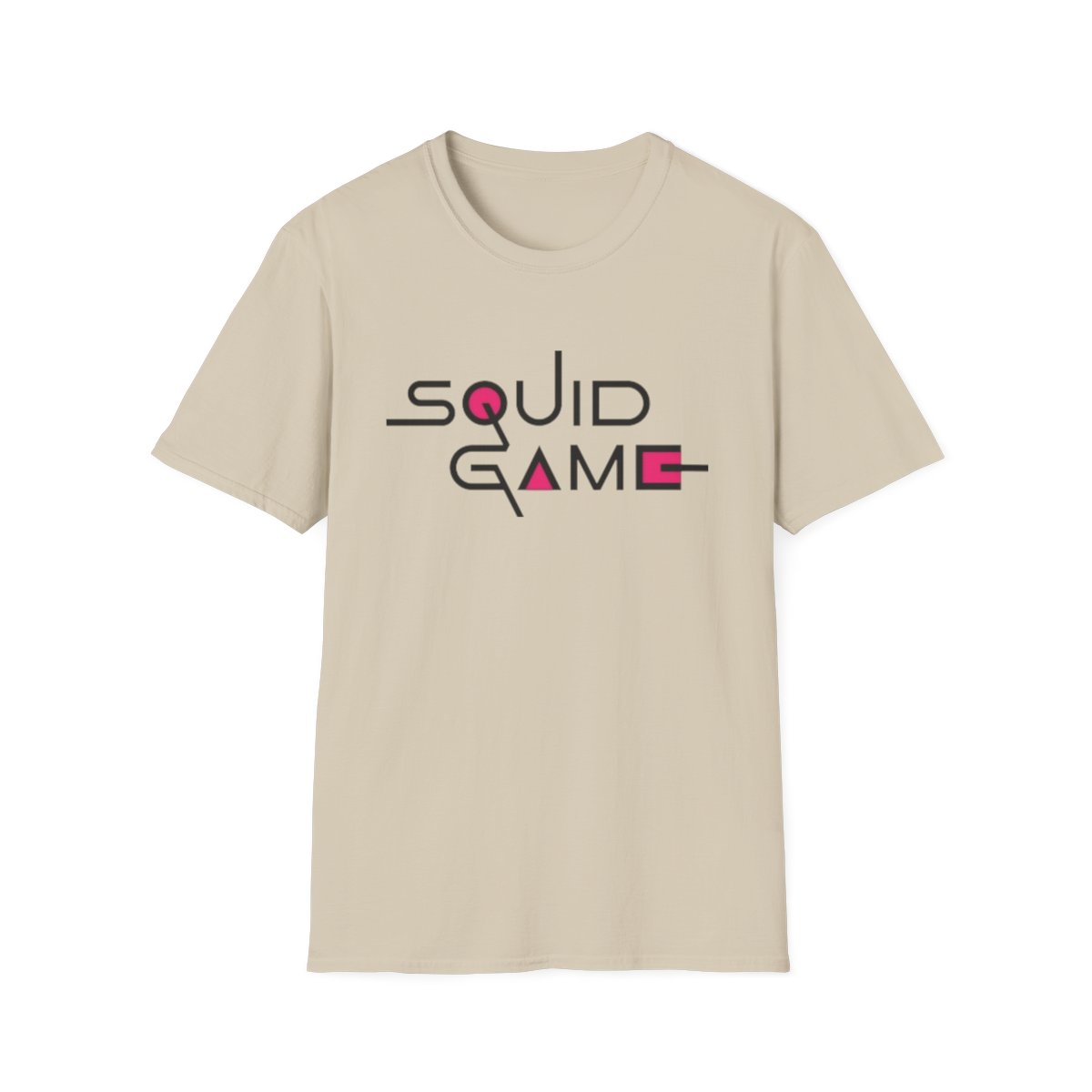 Squid Game TV Series Logo T-Shirt | Retro Geometric Lettering | Squid Game Merch
