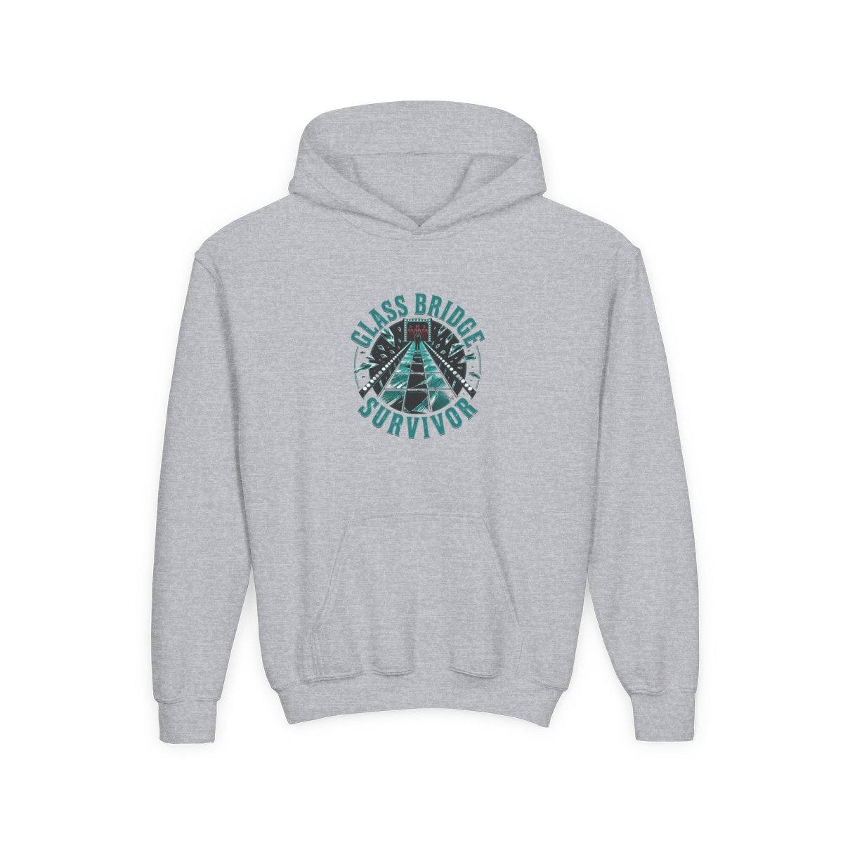 Squid Game "Glass Bridge Survivor" Kids Hoodie - alternate angle 3, merchandise