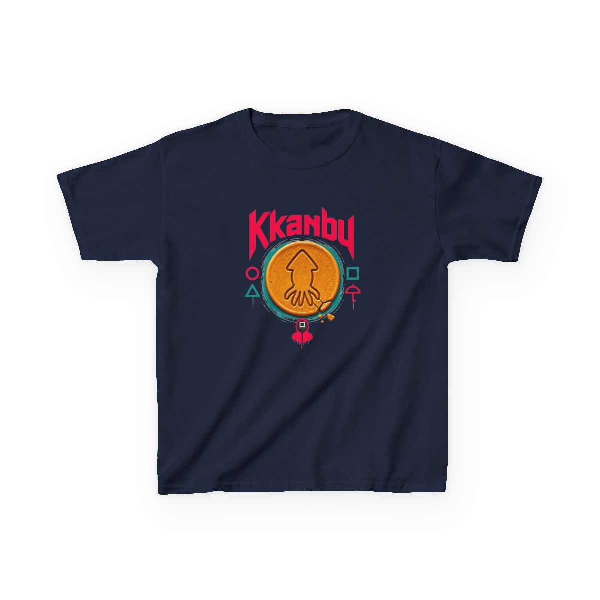 Squid Game "Kkanbu" Unisex Kids Tee - alternate angle 3, merchandise